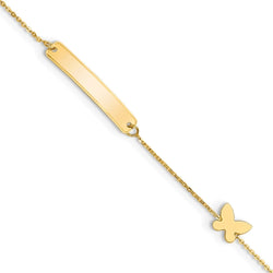 Kid’s Gold Bar Butterfly Bracelet
