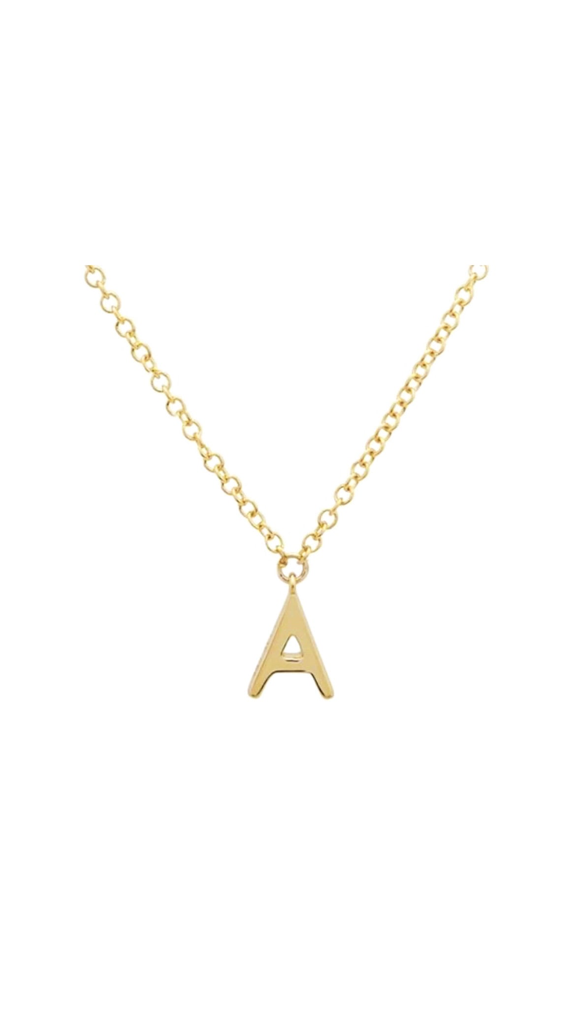 MODERN INITIAL NECKLACE