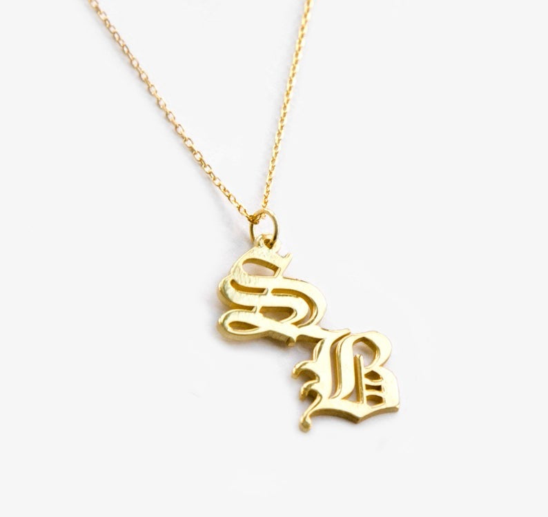 DOUBLE INITIAL NECKLACE